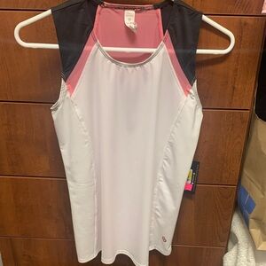 Cross Court Women's Pink and Black Sleeveless Tank Top